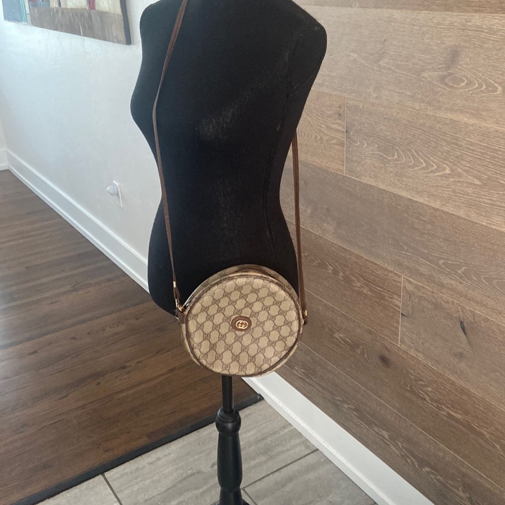 RARE Vintage Gucci Canteen GG Monogram Crossbody - Picture 4 of 9